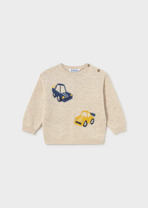 Baby Intarsia Sweater Cars