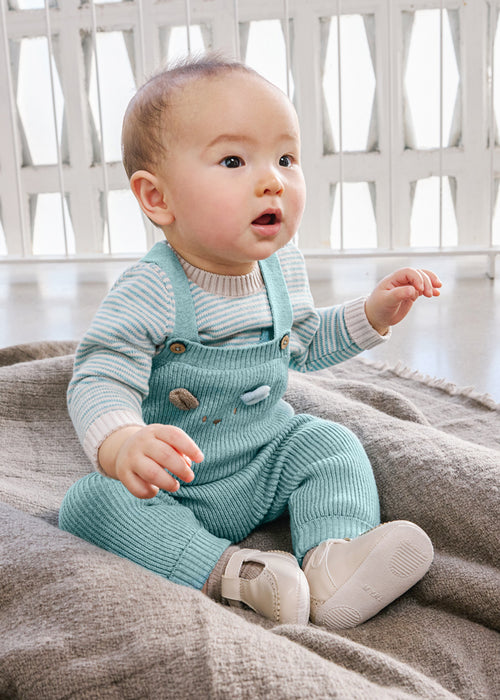 Baby Dungaree and Sweater Set