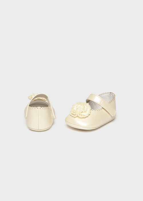 Newborn Girl Flower Mary Janes