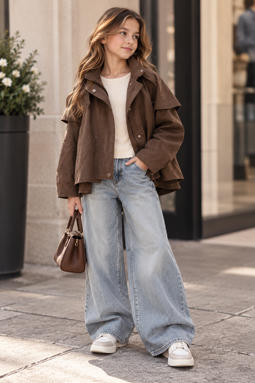 Layered Cape Jacket