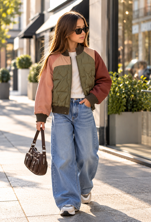 Multicolored Bomber Jacket