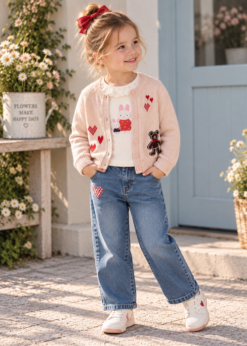 Little Hearts Knit Cardigan