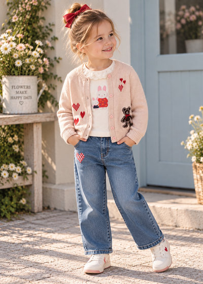 Little Hearts Knit Cardigan