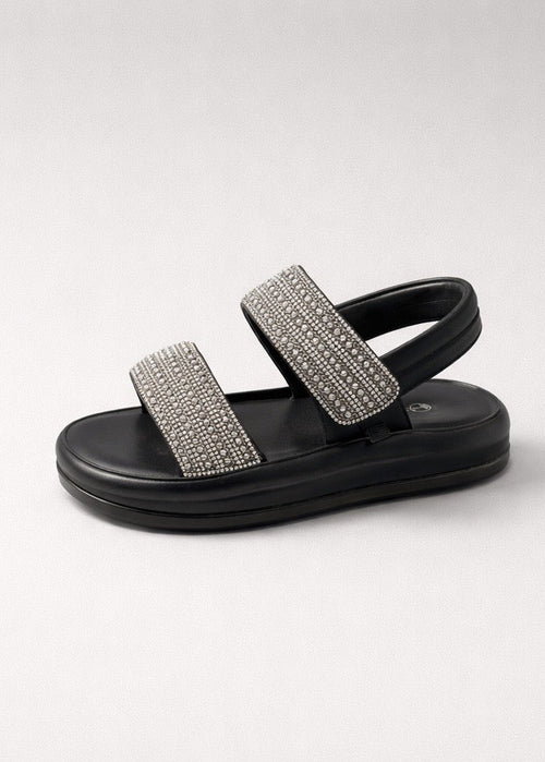 Sparkle Black Sandals