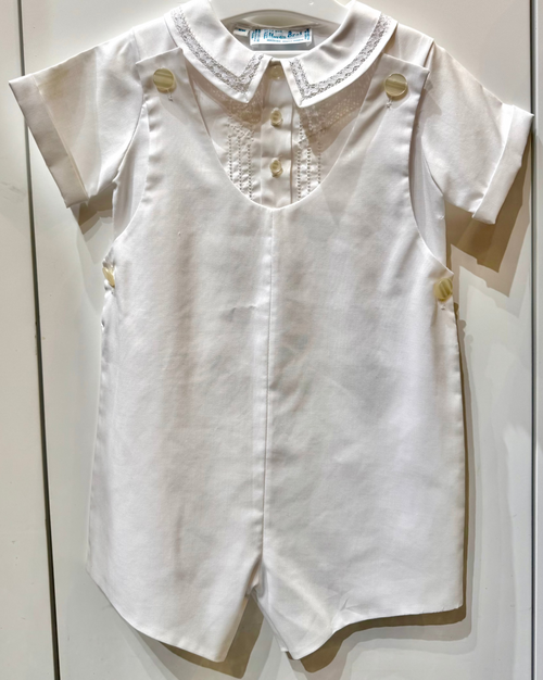 Feltman Bros 2-Pc All White Wedding Romper