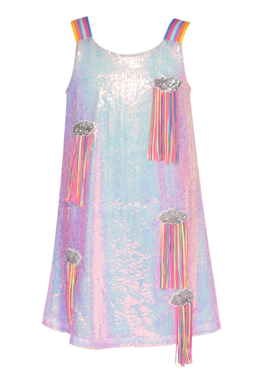 rainbow party dress girl Baby Girl Rainbow Birthday Party Princess Dress Little Girl's Dresses   marryshe