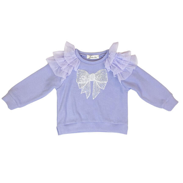 Purple Embellished Bowtie Set