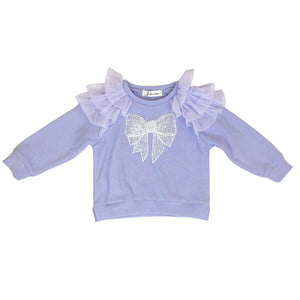 Purple Embellished Bowtie Set