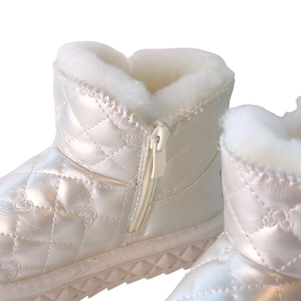 Minnie Pearl Charm Ivory Boots