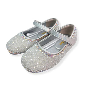 Clear Stone Flat Shoes for girls