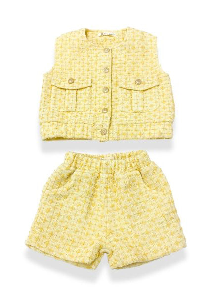 Yellow Tweed Set