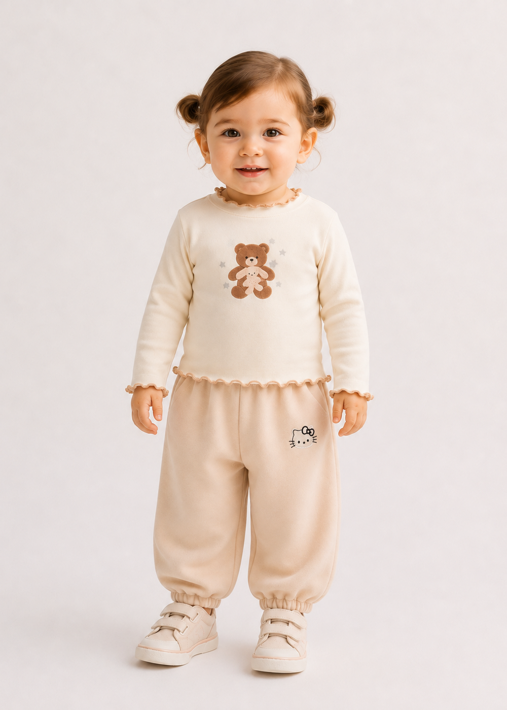 Cream/Hello Kitty Pants
