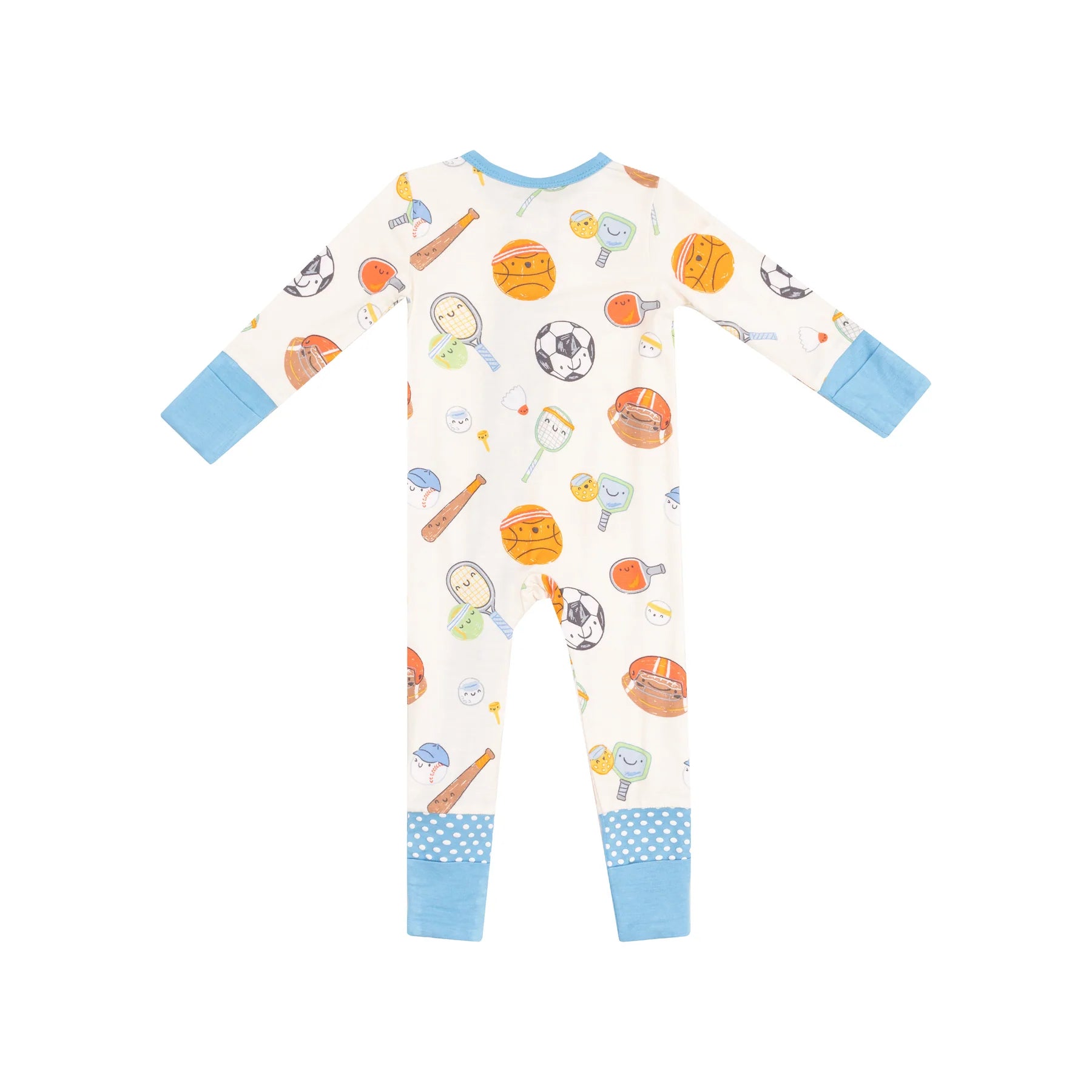 Angel Dear Sports Ball Convertible Zip Romper