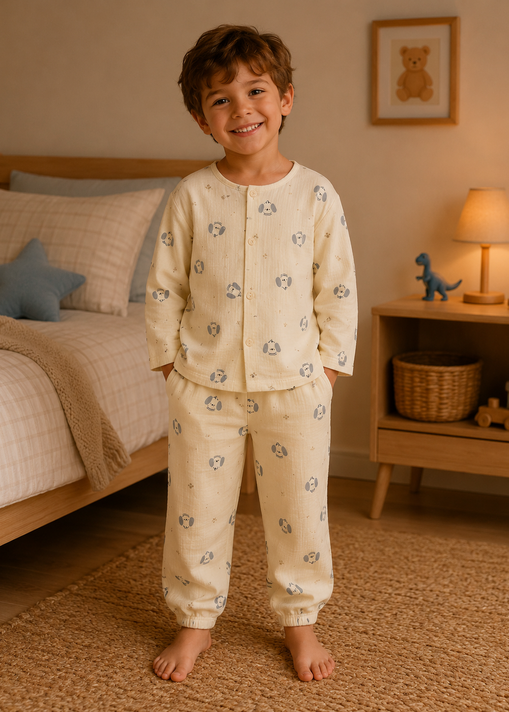 Dog print Pajama Set