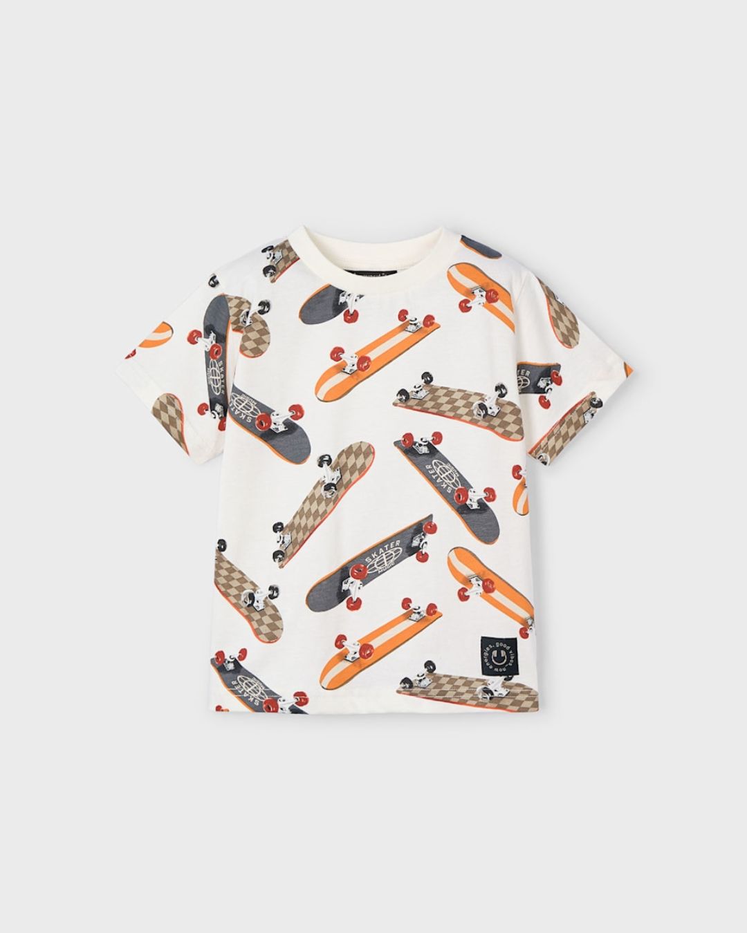 Boy Skateboard Print T-Shirt