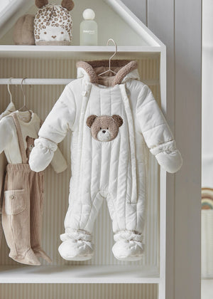 Fleece pram suit newborn baby