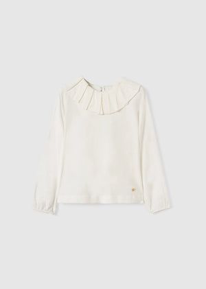 Ruffled Collar Top Girl