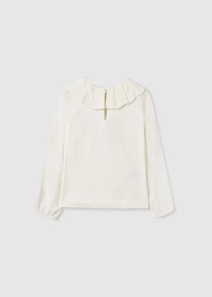 Ruffled Collar Top Girl
