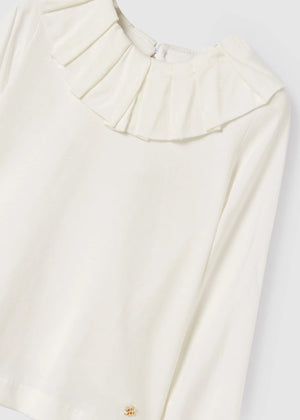 Ruffled Collar Top Girl