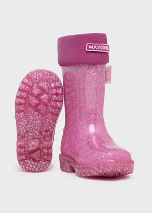 Glitter rain boots baby