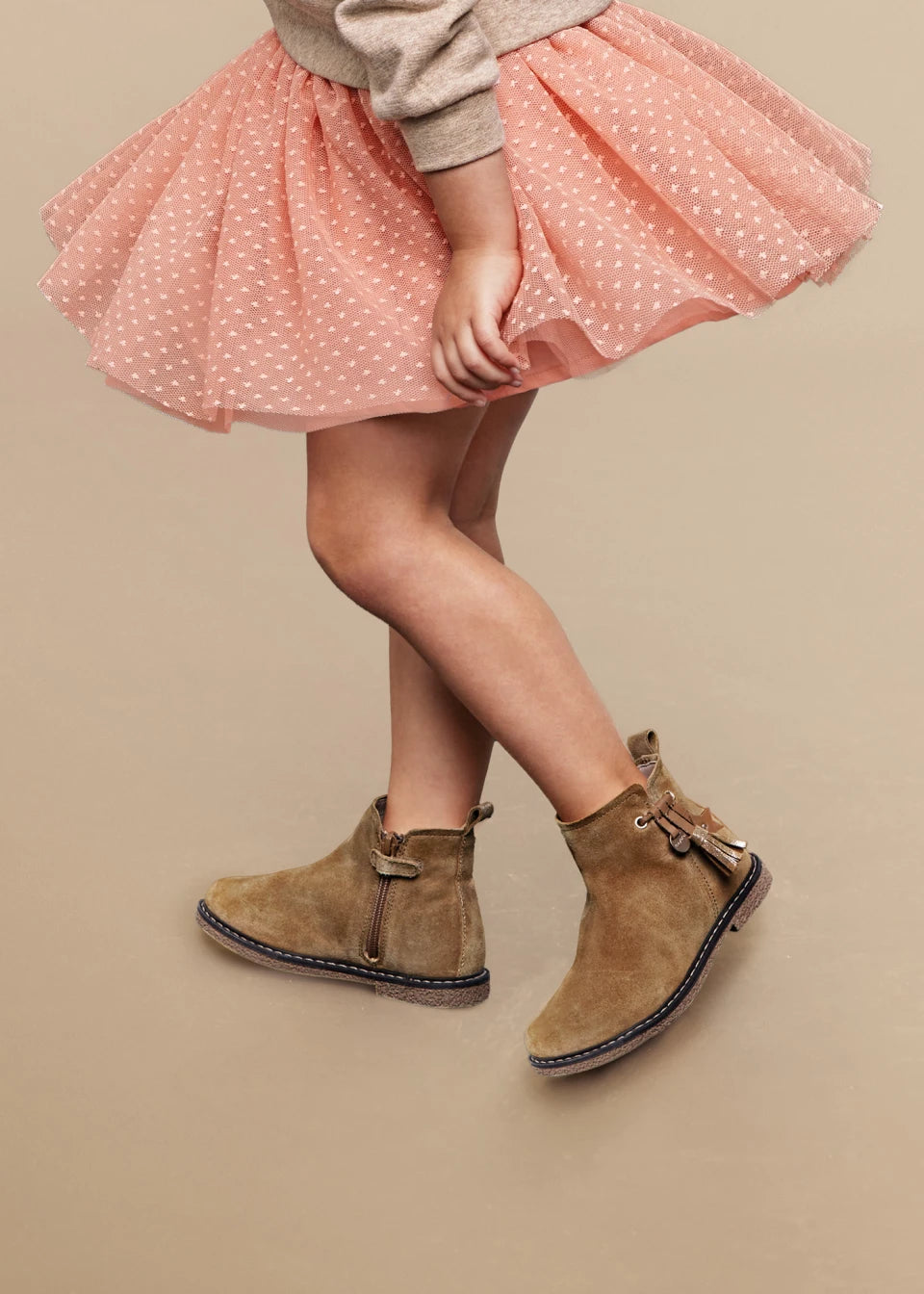 Ankle boots sustainable leather girl