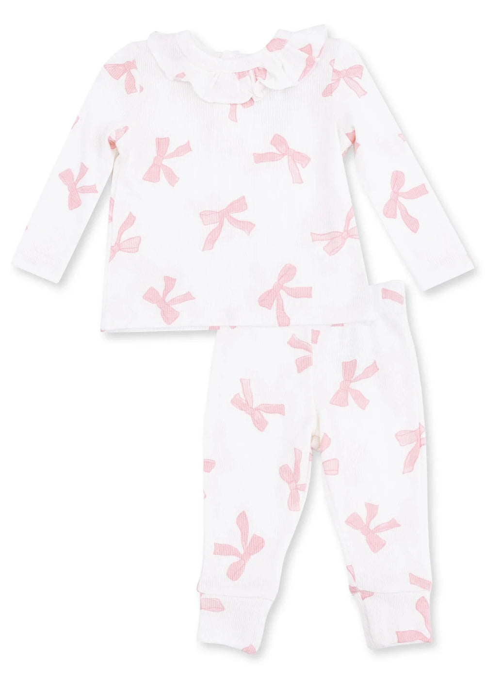 Pretty Bows Long Sleeve Ruffle Top & Pant