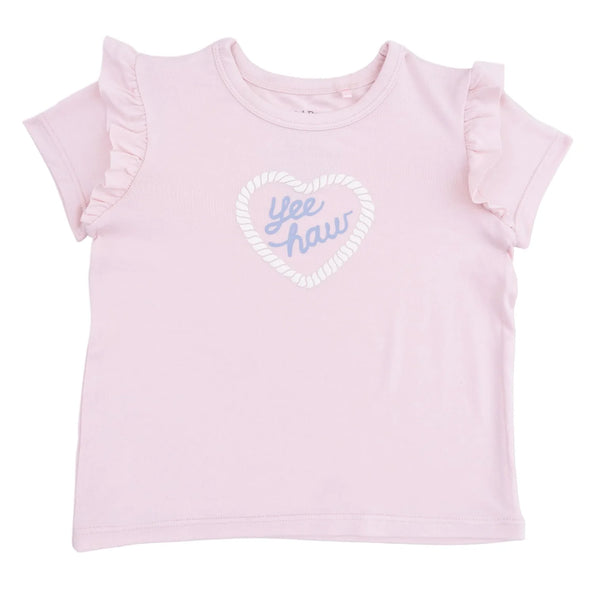 Yee Haw Cowgirl Ruffle Tee