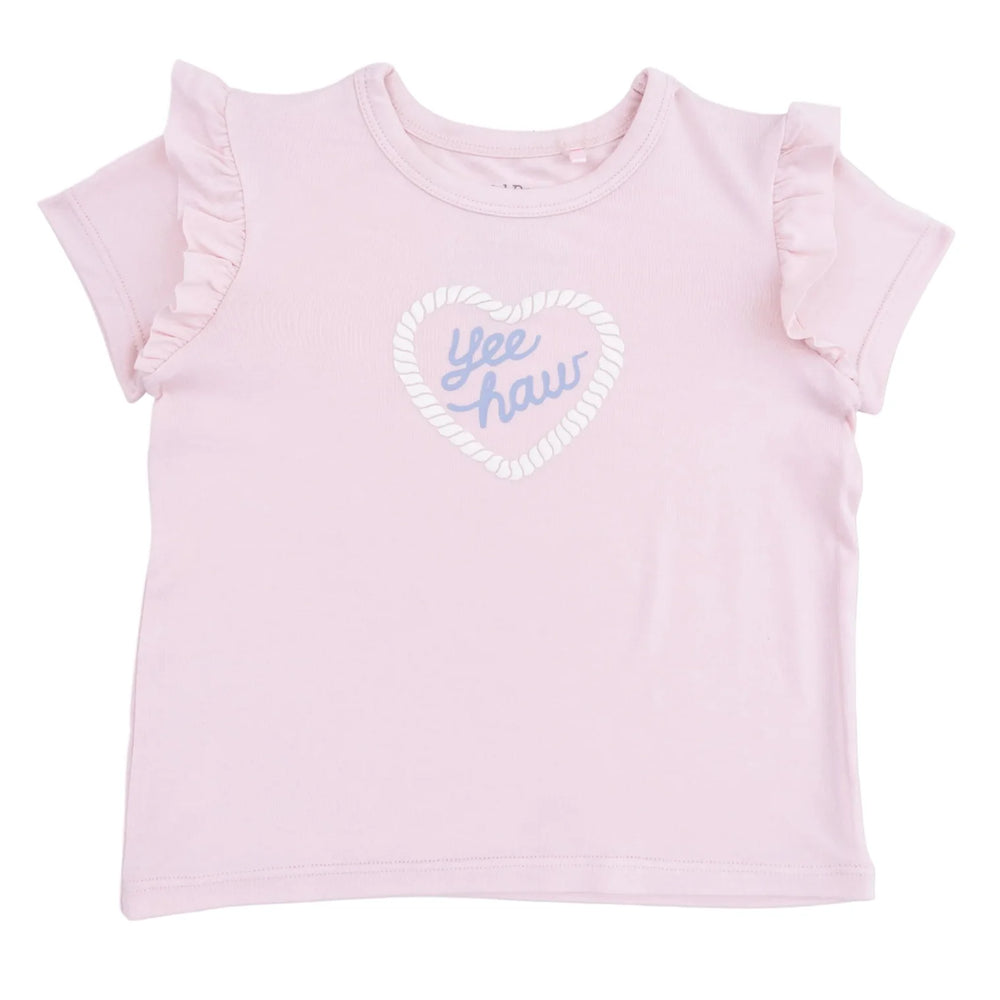 Yee Haw Cowgirl Ruffle Tee