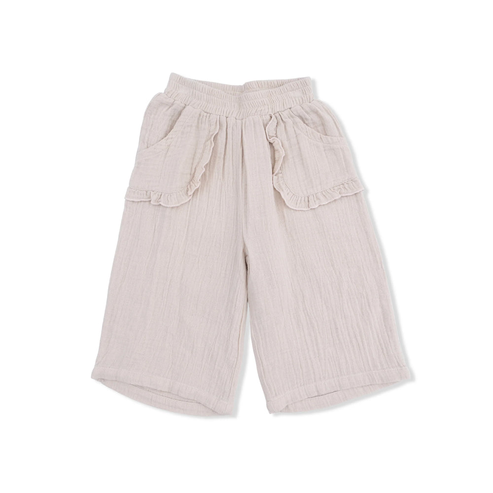 Happy Suns Peplum Tank with Wide Leg Pant