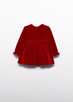 Baby Glitter Velvet Dress