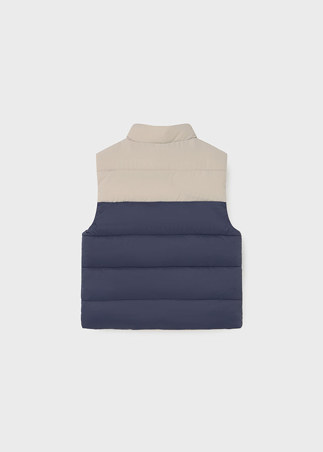 Baby Reversible Vest - Navy
