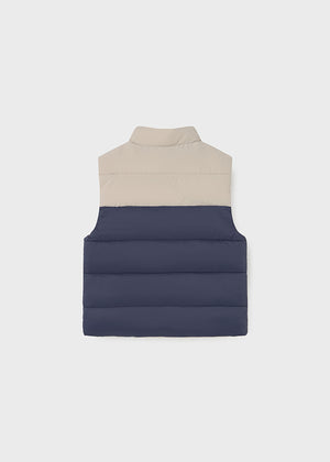 Baby Reversible Vest - Navy