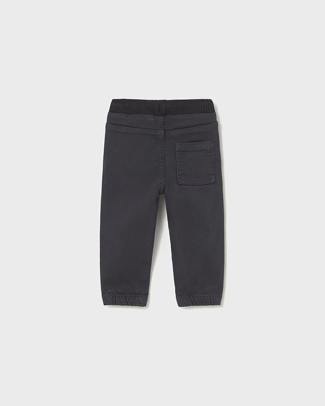 Dark gray pants on a white background