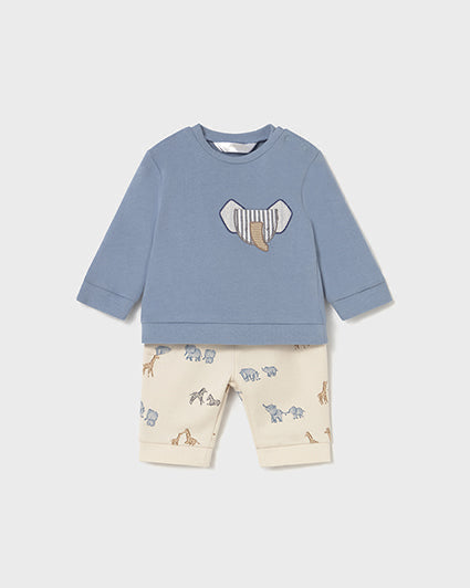 Newborn Boy 2-Piece Animals Set