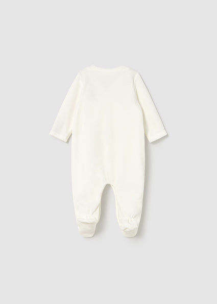 Newborn Girl 2-Piece Velour One Piece Set