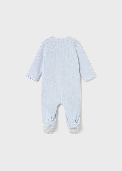 Newborn Boy 2-Piece Velour One Piece Set