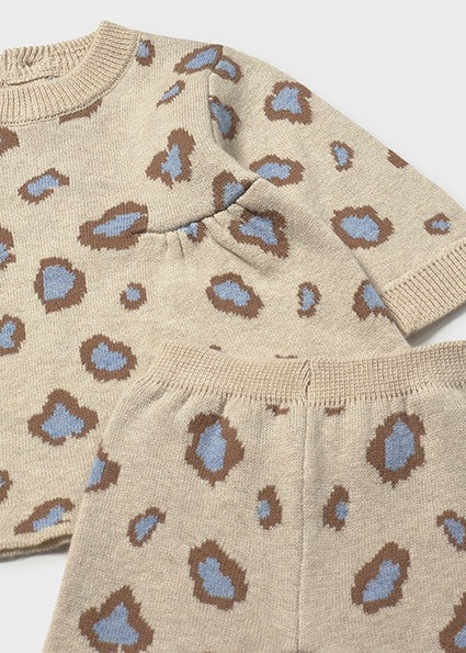 Newborn Girl 2-Piece Printed Set