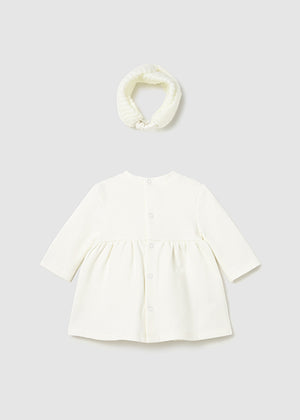 Baby Fleece Dress with Headband