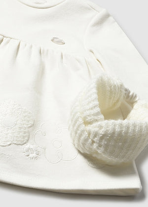 Baby Fleece Dress with Headband