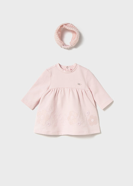 Baby Fleece Dress with Headband