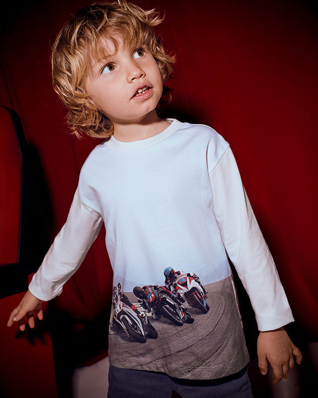 Boy Printed T-Shirt - Motorcycle