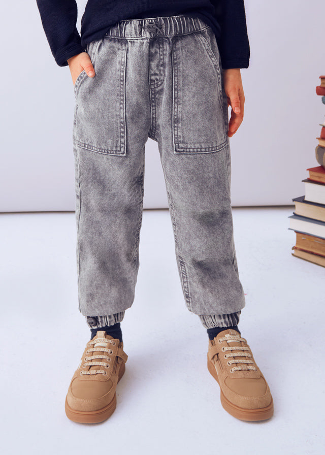 Boy Denim Acid Grey Joggers