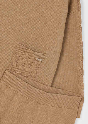 Girl Knit Pants and Hoodie Set