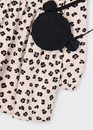 Girl Fleece Dress with Purse