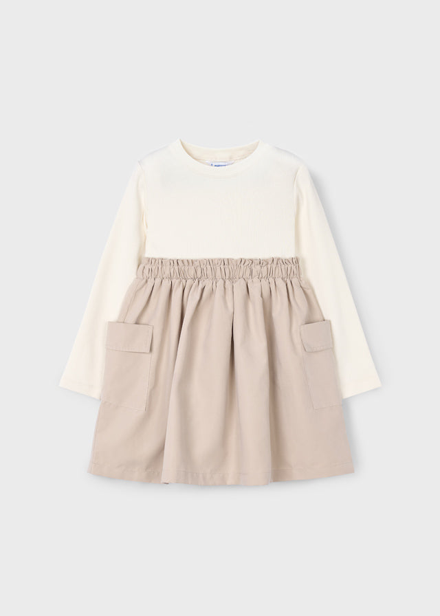 Girl Cargo Dress - Sand