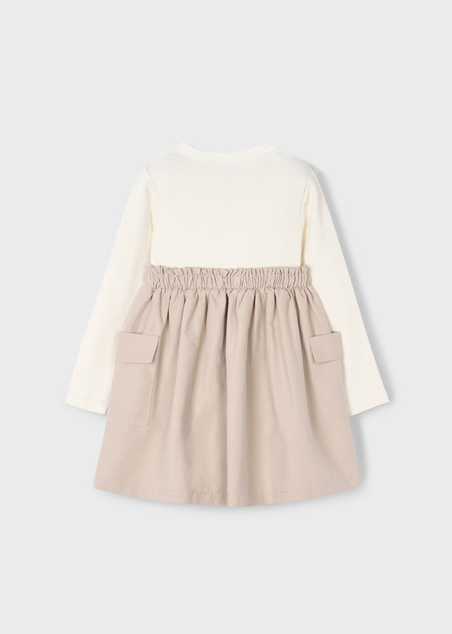 Girl Cargo Dress - Sand