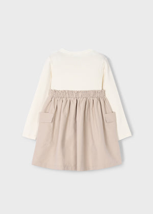 Girl Cargo Dress - Sand