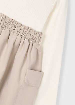 Girl Cargo Dress - Sand
