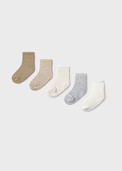 Newborn 6-pack Neutrals Socks