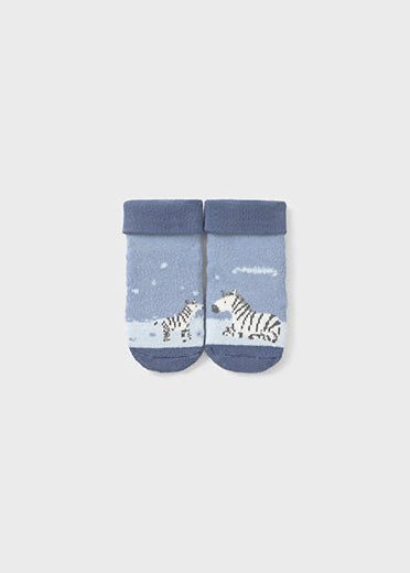 Animal slip-resistant bluebell socks